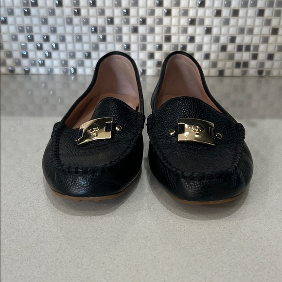 Kate Spade Black Loafers with Gold Detail- Size 8.5 - Picture 4 of 6